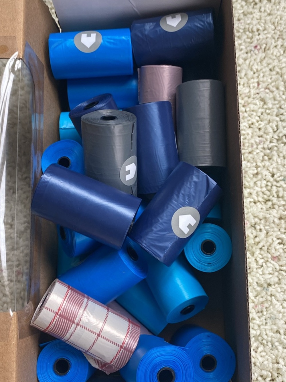 Multi-Color Dog Bag Rolls - Blue, Navy, Gray |